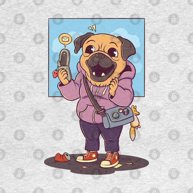 Pug in the 90s by JenniferSmith